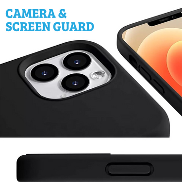 iPhone 15 Liquid Silicone Case Cover - Washable, Shock-Proof, Drop-Resistant, Ultra-Soft, Scratch-Free, Durable - Navy